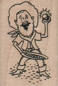 Miner Finding Gold 1 1/2 x 2 1/4-0