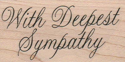 With Deepest Sympathy 1 1/2 x 2 3/4