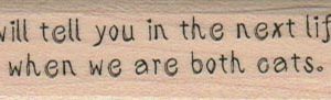 I Will Tell You/Cats 3/4 x 2 1/2-0
