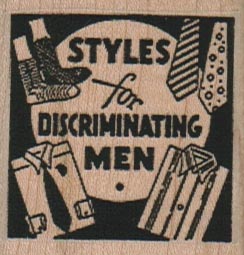 Styles For Discriminating Men 1 3/4 x 1 3/4