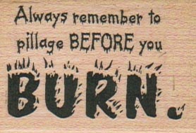 Always Remember To Pillage 1 1/2 x 2-0