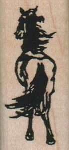 Horse Back View 1 x 2 1/4-0