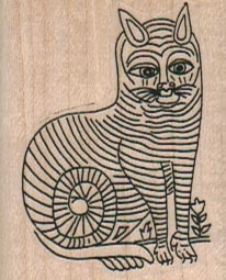 Striped Cat 1 1/2 x 1 3/4