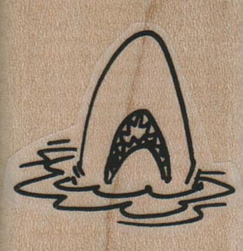 Shark Head Out Of Water 1 1/4 x 1 1/4