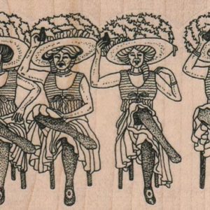 Four Ladies With Big Hats 4 x 2 1/2-0