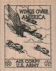 Wings Over America US Army 1 1/2 x 1 3/4