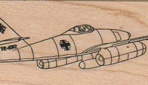 Jet Fighter Airplane 1 1/4 x 3-0