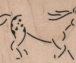 Horse Outline 3 x 1 3/4-0