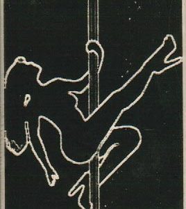 Neon Stripper On Pole 2 3/4 x 3 1/4-0