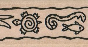 Petroglyph Border 1 1/4 x 3 3/4-0
