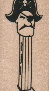 Pirate Pez Dispenser 1 1/4 x 2 1/2-0