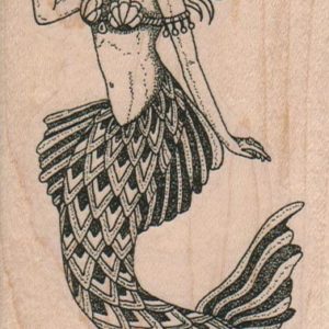 Mermaid With Conch Shell 2 1/2 x 4 1/2-0