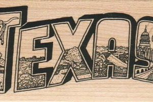 Texas Illustrated 2 1/2 x 4 1/2-0