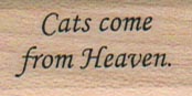 Cats Come From Heaven 3/4 x 1 1/4