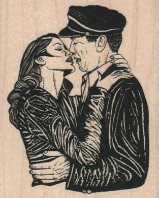 Lovers Kissing 2 3/4 x 3 1/4