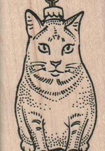 Cat Christmas Ornament 1 1/2 x 2 1/2-0