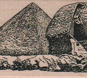 Sphinx And Pyramid 2 x 4 1/4-0