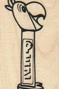 Parrot Pez Dispenser 1 1/4 x 2 1/2-0