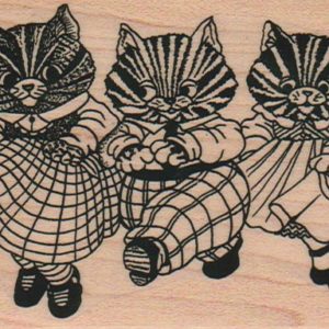 Dancing Kitten Trio 2 3/4 x 4-0