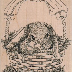 Bunny In Basket 3 1/2 x 4 1/4-0