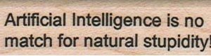 Artificial Intelligence 3/4 x 2 1/4-0