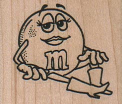 Sitting M In Cowboy Boots 1 3/4 x 1 1/2