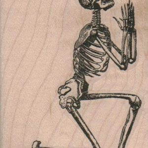 Skeleton Praying/Begging 2 3/4 x 3 1/2-0