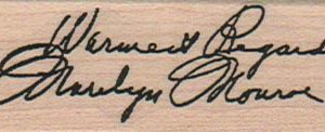 Warmest Regards Marilyn Monroe 1 x 2 1/2-0