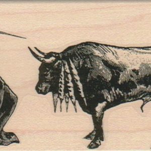 Matador With Bull 2 1/4 x 4-0
