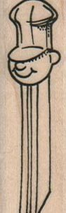 Man In Hat Pez Dispenser 3/4 x 2 1/4-0