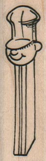 Man In Hat Pez Dispenser 3/4 x 2 1/4