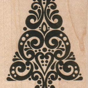 Paisley Christmas Tree 2 1/4 x 3 3/4-0