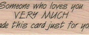 Someone Who Loves You 1 x 2 3/4-0