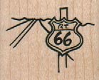 Route 66 Highway 1 1/2 x 1 1/4