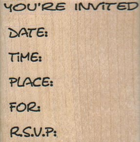 You’re Invited 2 1/4  x 2 1/4