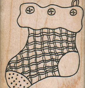 Xmas Sock/Sm 1 1/2 x 1 1/2-0