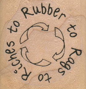 Rags To Riches To Rubber 1 1/2 x 1 1/2-0