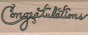 Congratulations 1 x 2 1/4-0
