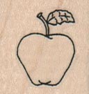 Apple With Leaf 1 x 1