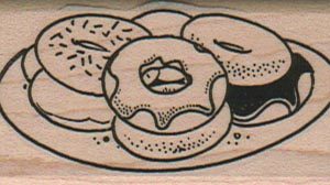 Plate Of Doughnuts 1 1/4 x 2 1/4-0