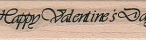 Happy Valentine's Day 3/4 x 2 1/2-0