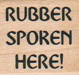 Rubber Spoken Here! 1 1/4 x 1 1/4-0