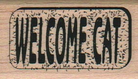 Welcome Cat 1 1/4 x 2