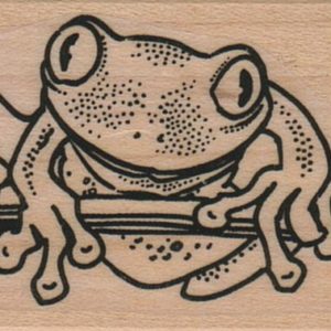 Frog On Branch 1 1/2 x 3 1/4-0