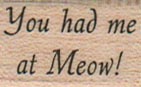 You Had Me At Meow 1 x 1 1/4