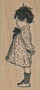 Girl In Polka Dot Dress 1 x 2