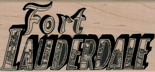 Fort Lauderdale Illustrated 2 1/4 x 4 1/2-0