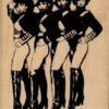 Four Saluting Showgirls 2 1/4 x 3 1/4-0