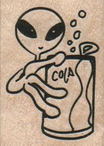 Alien With Cola 1 1/2 x 2