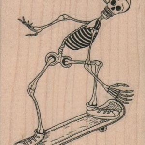 Skeleton Skateboarding 2 1/2 x 3-0